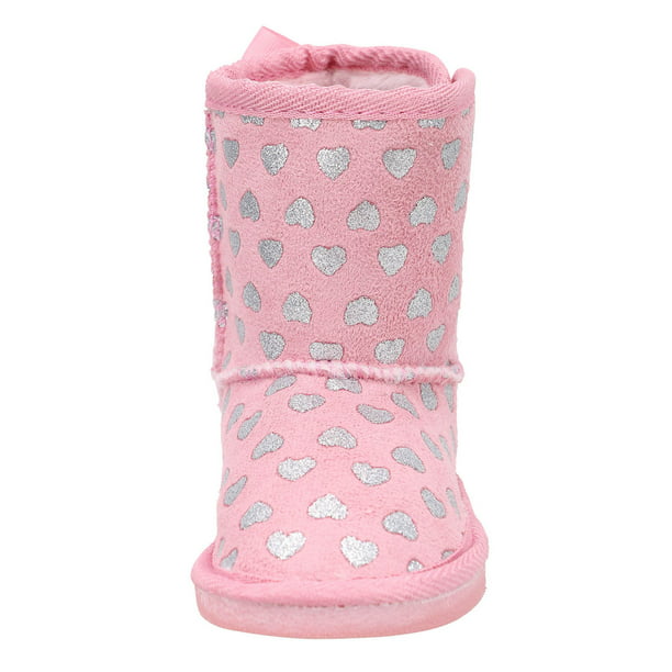 Toddler/Little Kid/Big Kid Kauneus Girls Waterproof Lace Bowknot Side Zipper Fur Lined Tall Winter Boots 